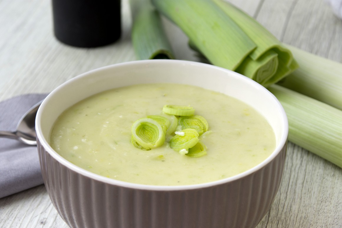 Lauchcremesuppe mit Kartoffeln - Rezept