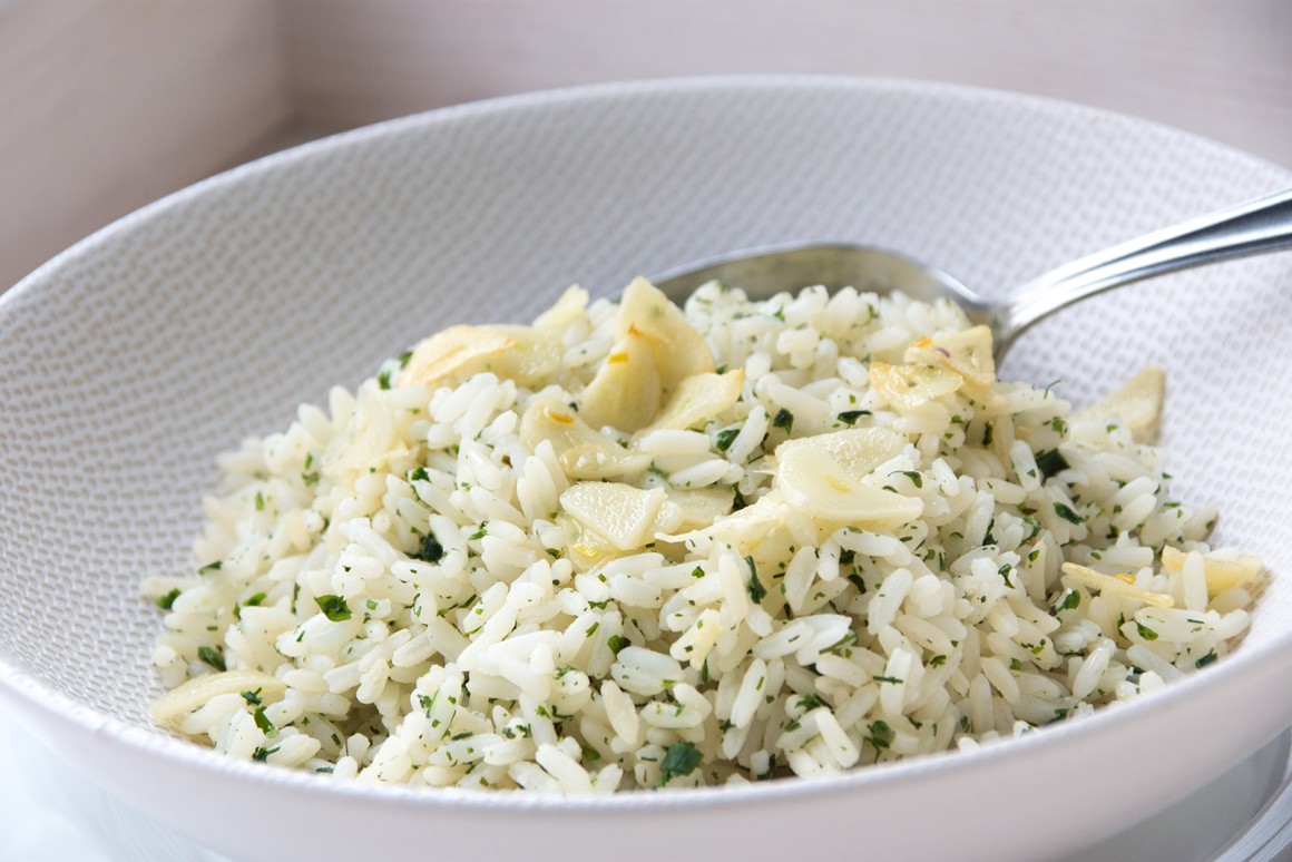 Kräuter-Knoblauch-Reis