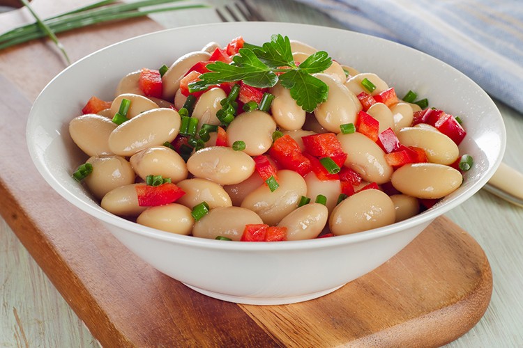 Weißer Bohnensalat