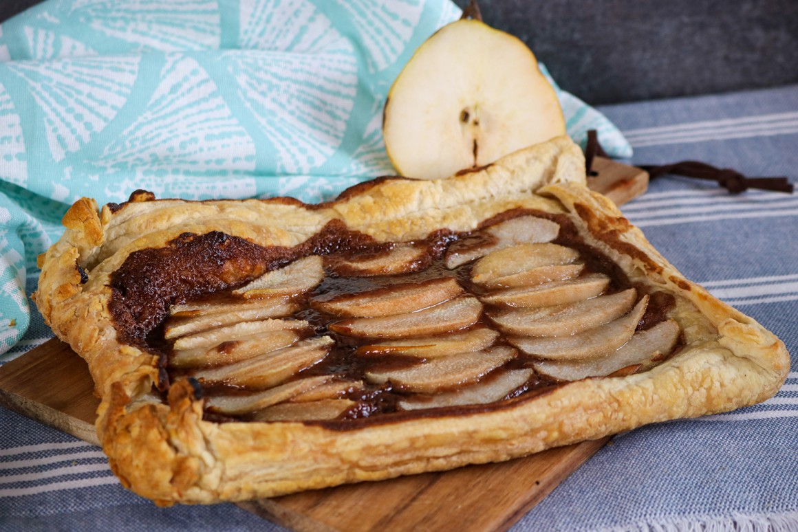Birnen-Nougat-Tarte - Rezept