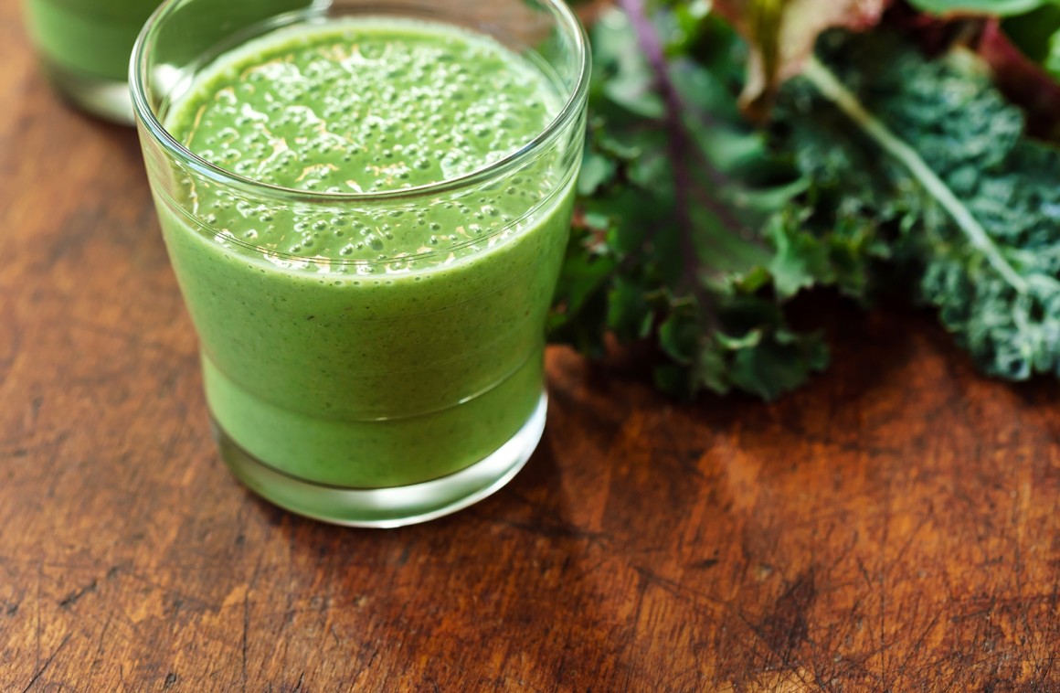 Scharf-grüner Smoothie
