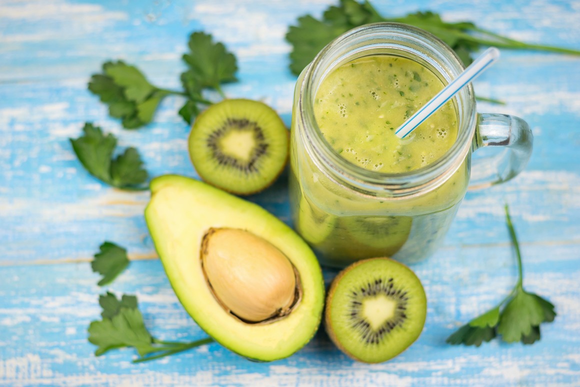 Smoothie in Grün