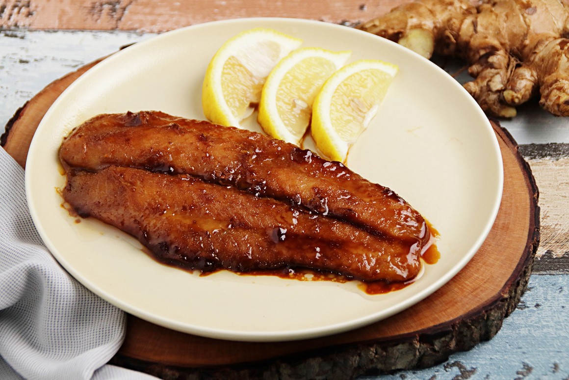 Ingwer-Fisch mit Sojasauce