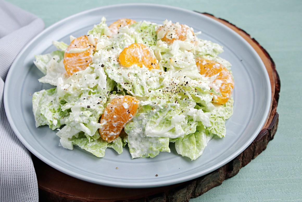 Chinakohlsalat mit Mandarinen - Rezept