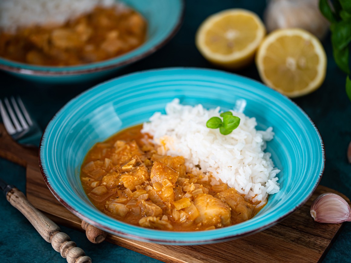 Seelachs-Curry - Rezept