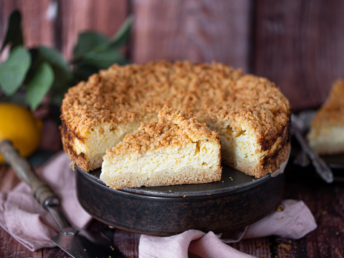 Käsekuchen mit Streuseln