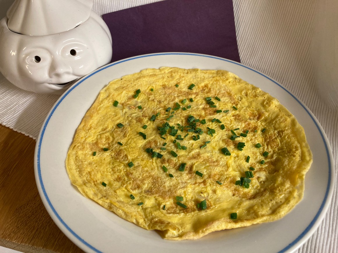 Omelett mit Knoblauch