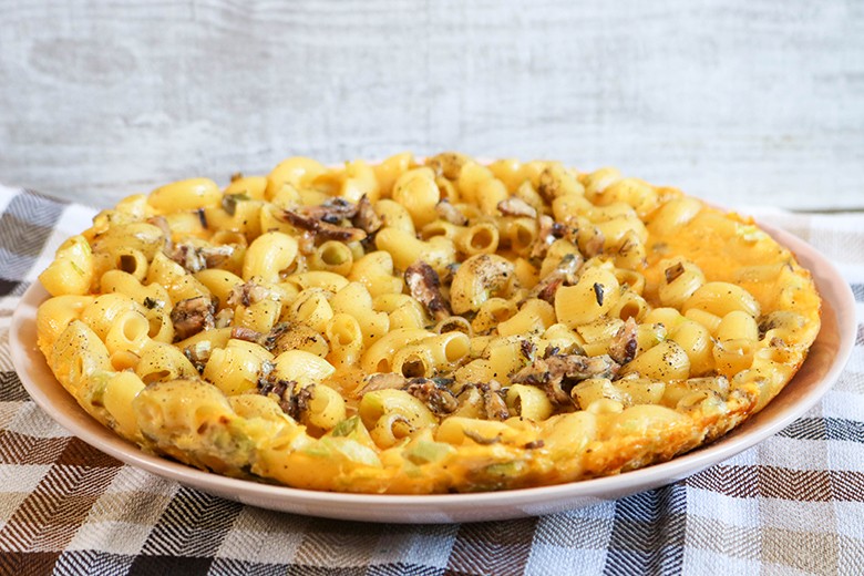 Makkaroni Sardinen Frittata