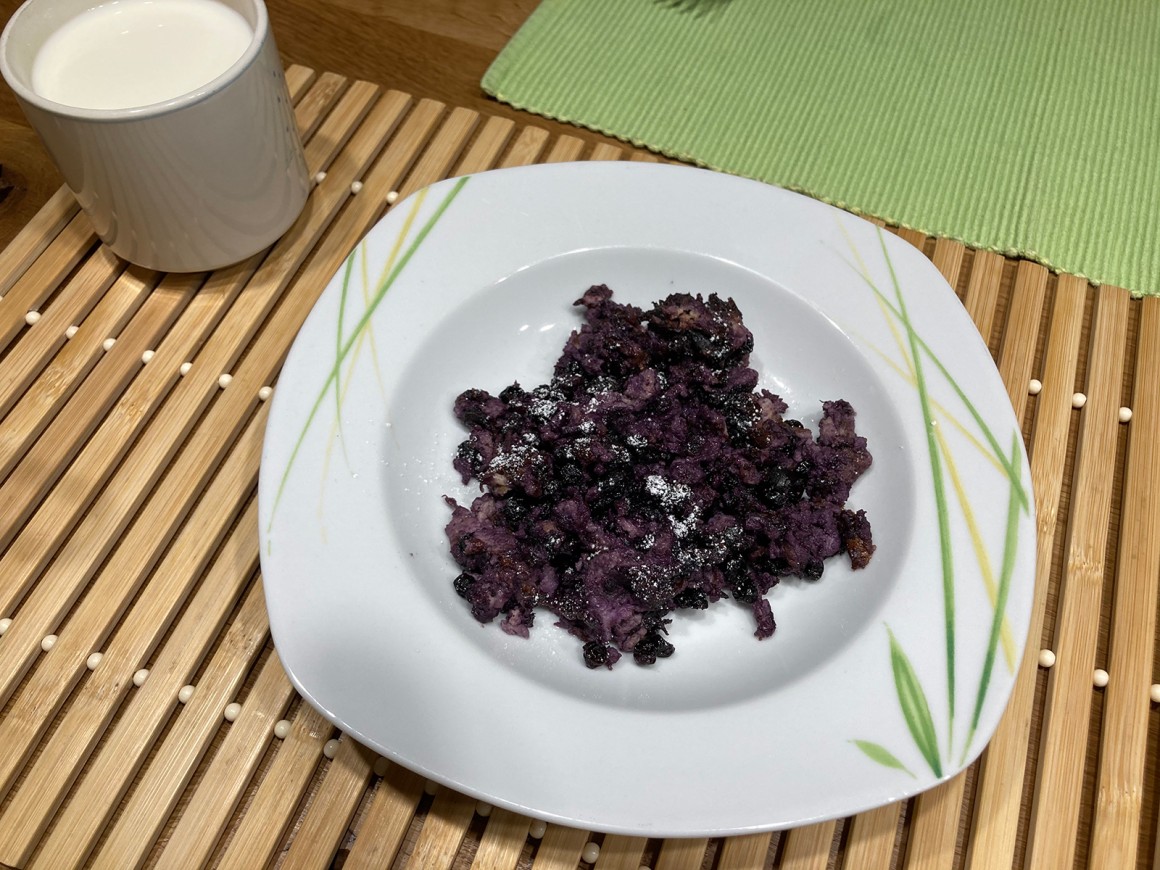 Quarkschmarrn mit Blaubeeren