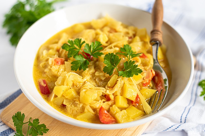 Curry-Kraut-Eintopf