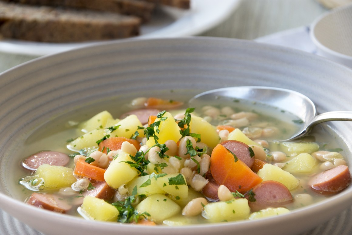 Weiße Bohnensuppe - Rezept