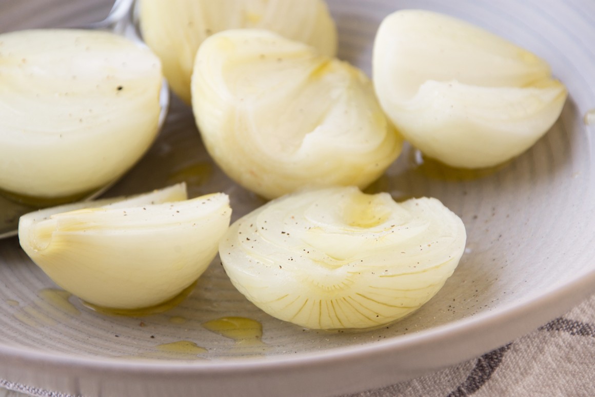 Zwiebeln gebacken