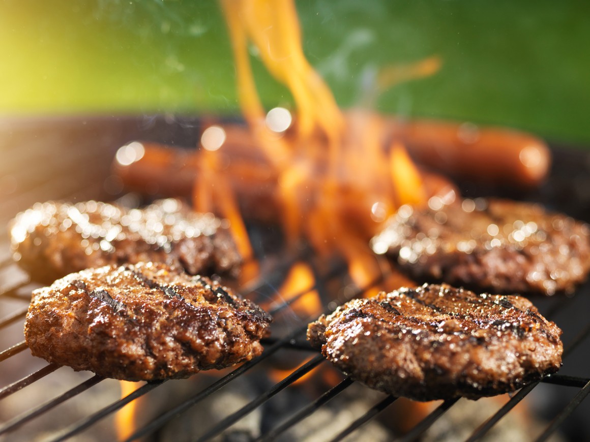 Hamburger Patties vom Grill