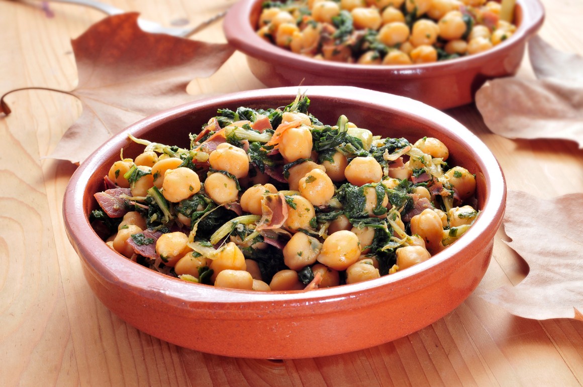 Spanische Kichererbsen mit Spinat