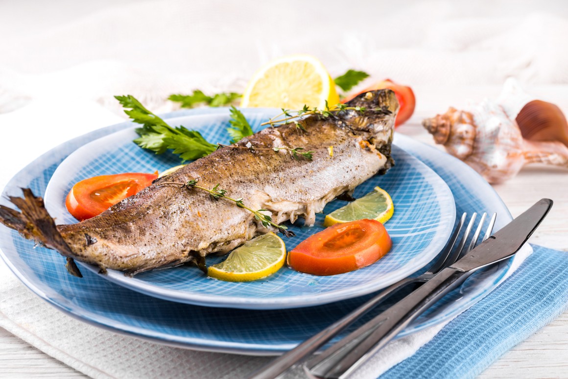Gegrillte Flussforellen