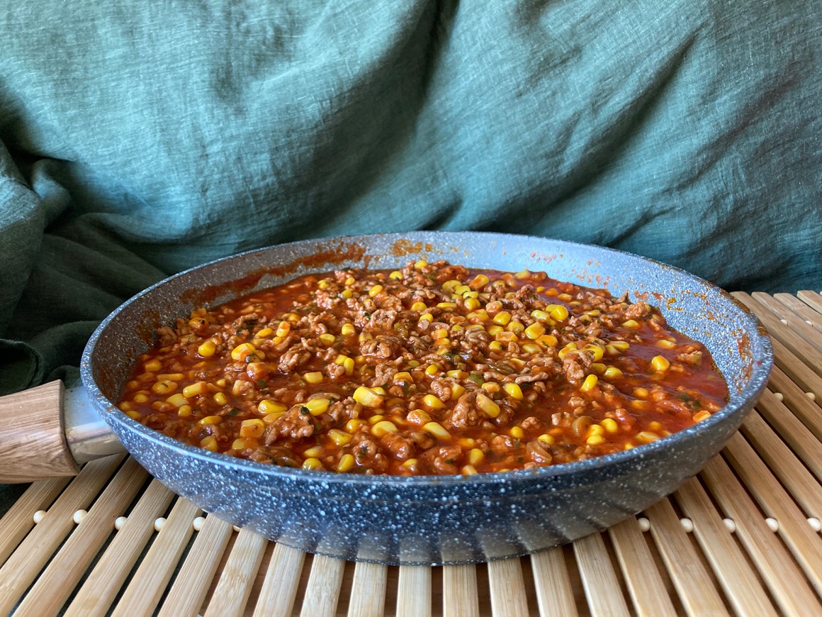 Hackfleischpanne mit Gemüse