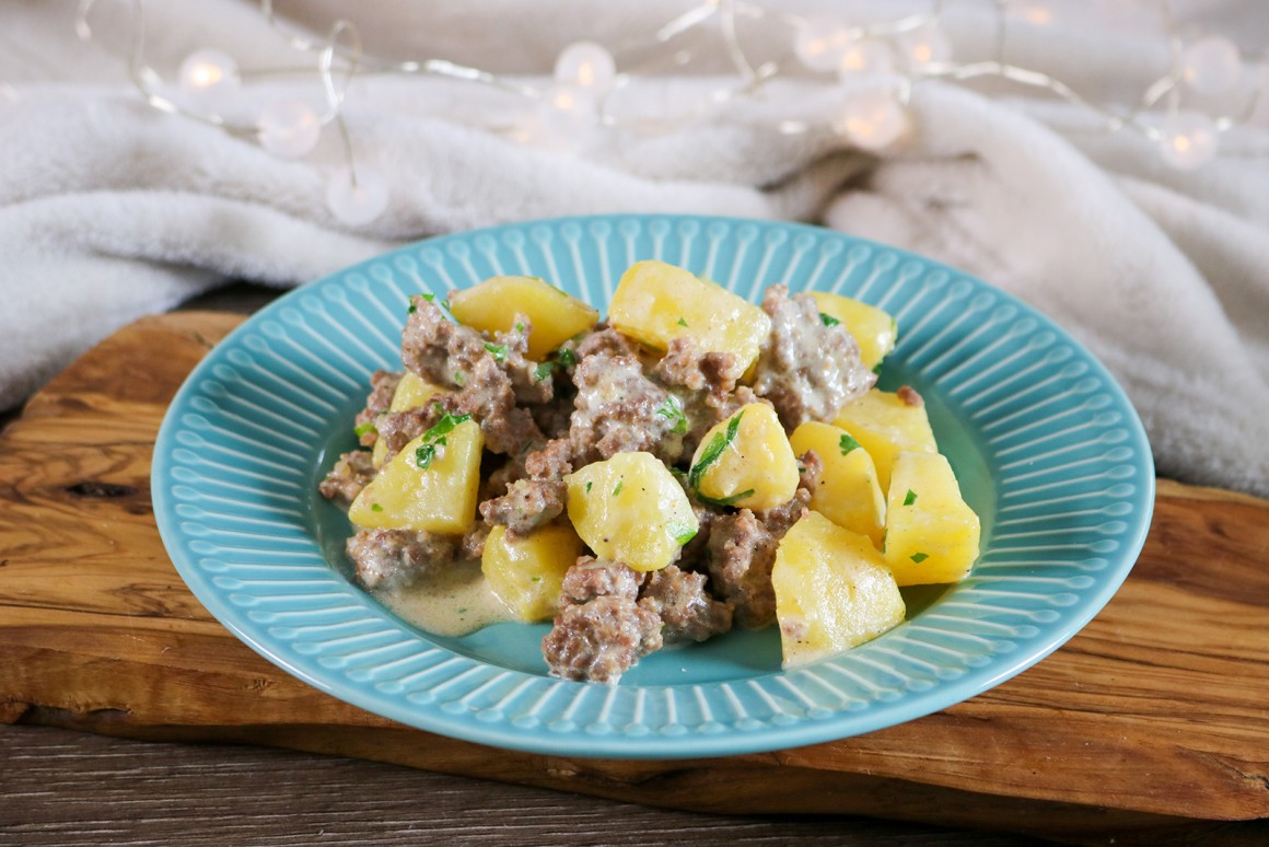 Hack-Kartoffel-Pfanne