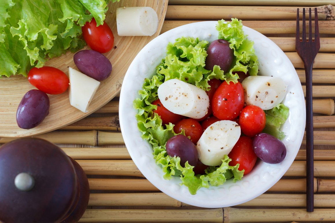 Salat mit Palmenherzen - Rezept