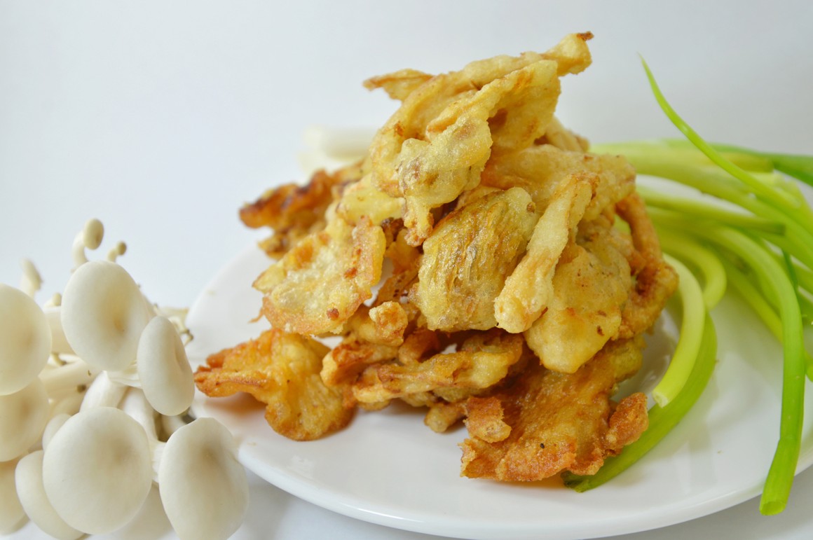 Frittierte Austernpilze