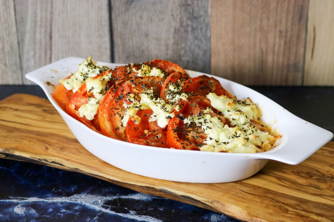 Tomaten-Hirtenkäse-Gratin