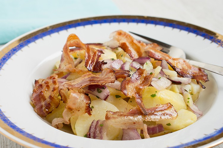 Warmer Grumbeersalat