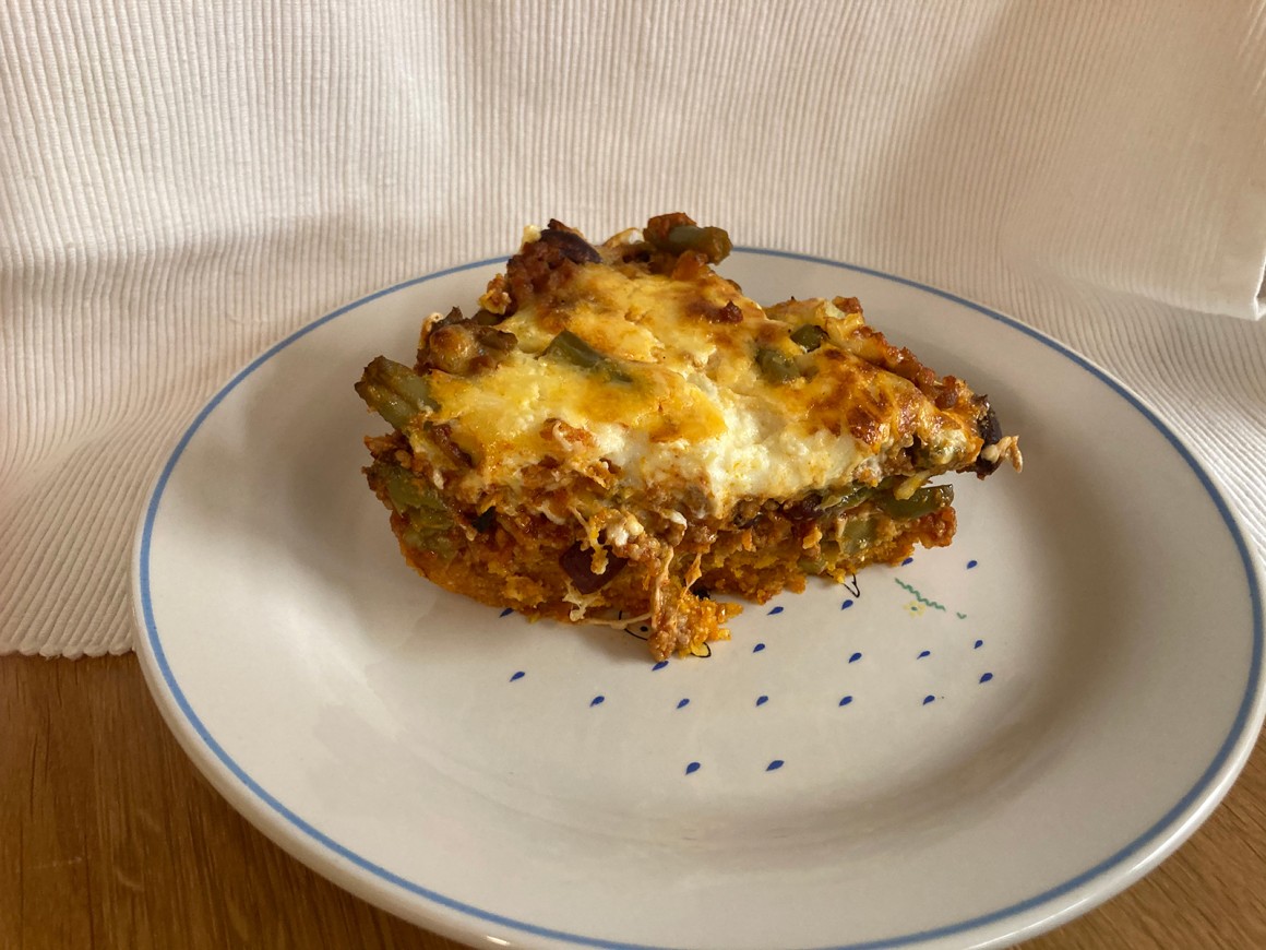 Scharfe Hackpfanne