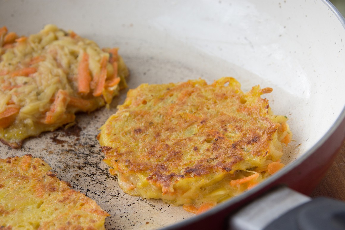 Kartoffelpuffer mit Kürbis