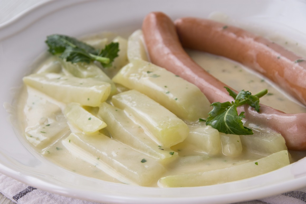Kohlrabi in Kräutersauce