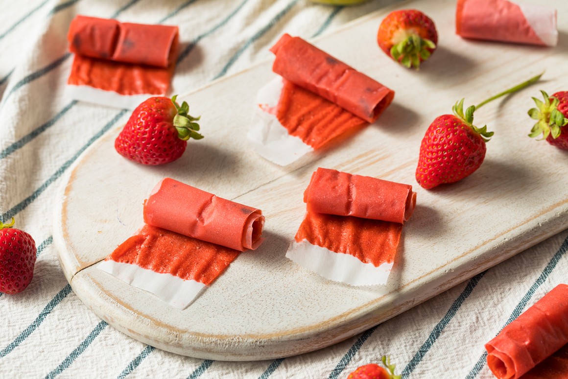 Fruchtleder aus Erdbeeren