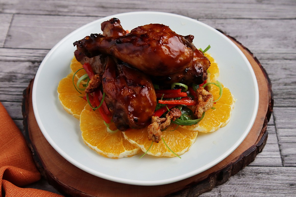 Hoisin-Hähnchenkeulen