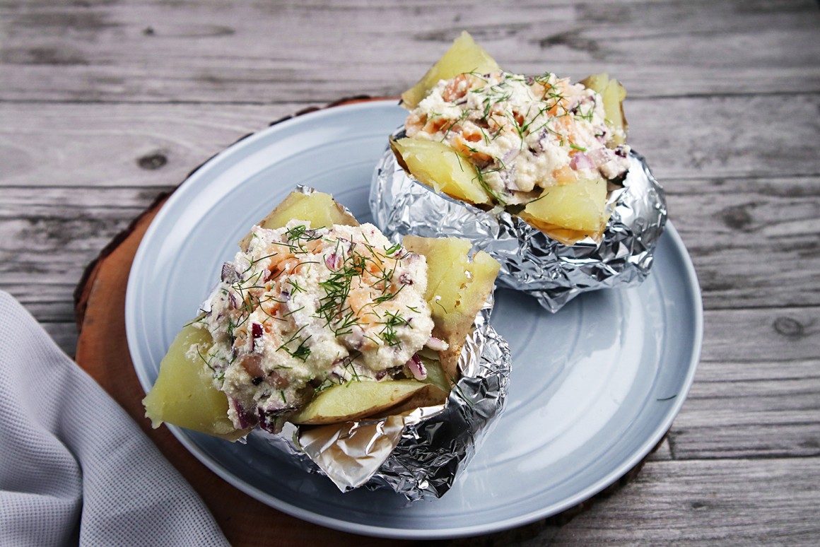 Folienkartoffeln mit Lachs