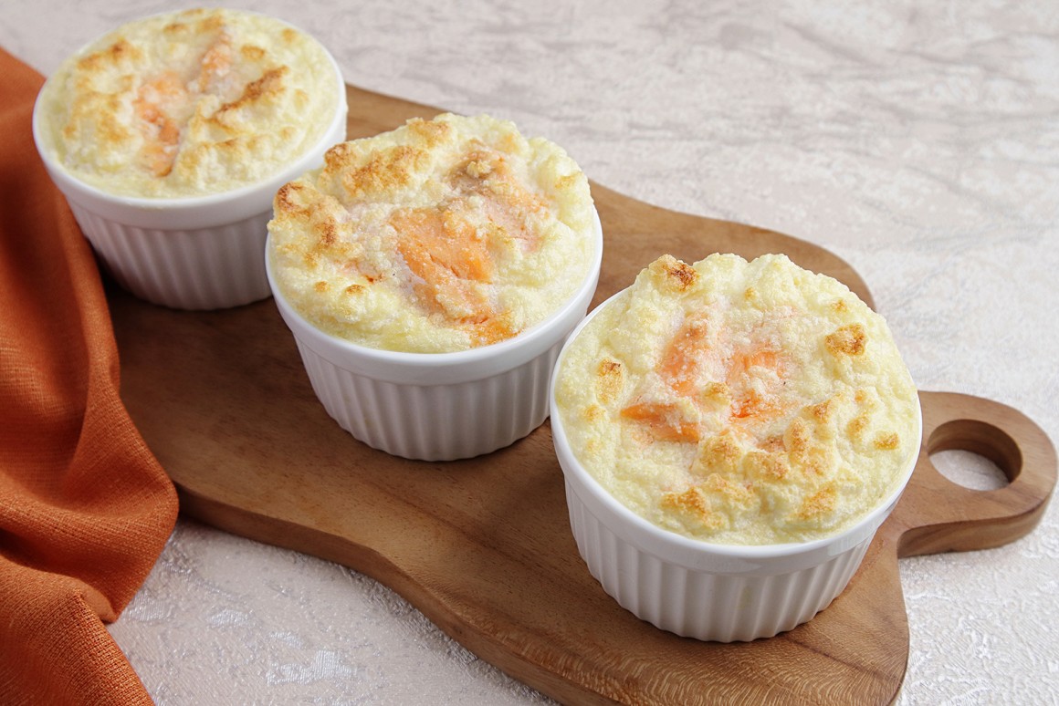 Französisches Lachssoufflé