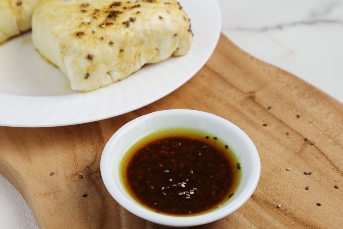 Curry-Chia-Marinade für Tofu