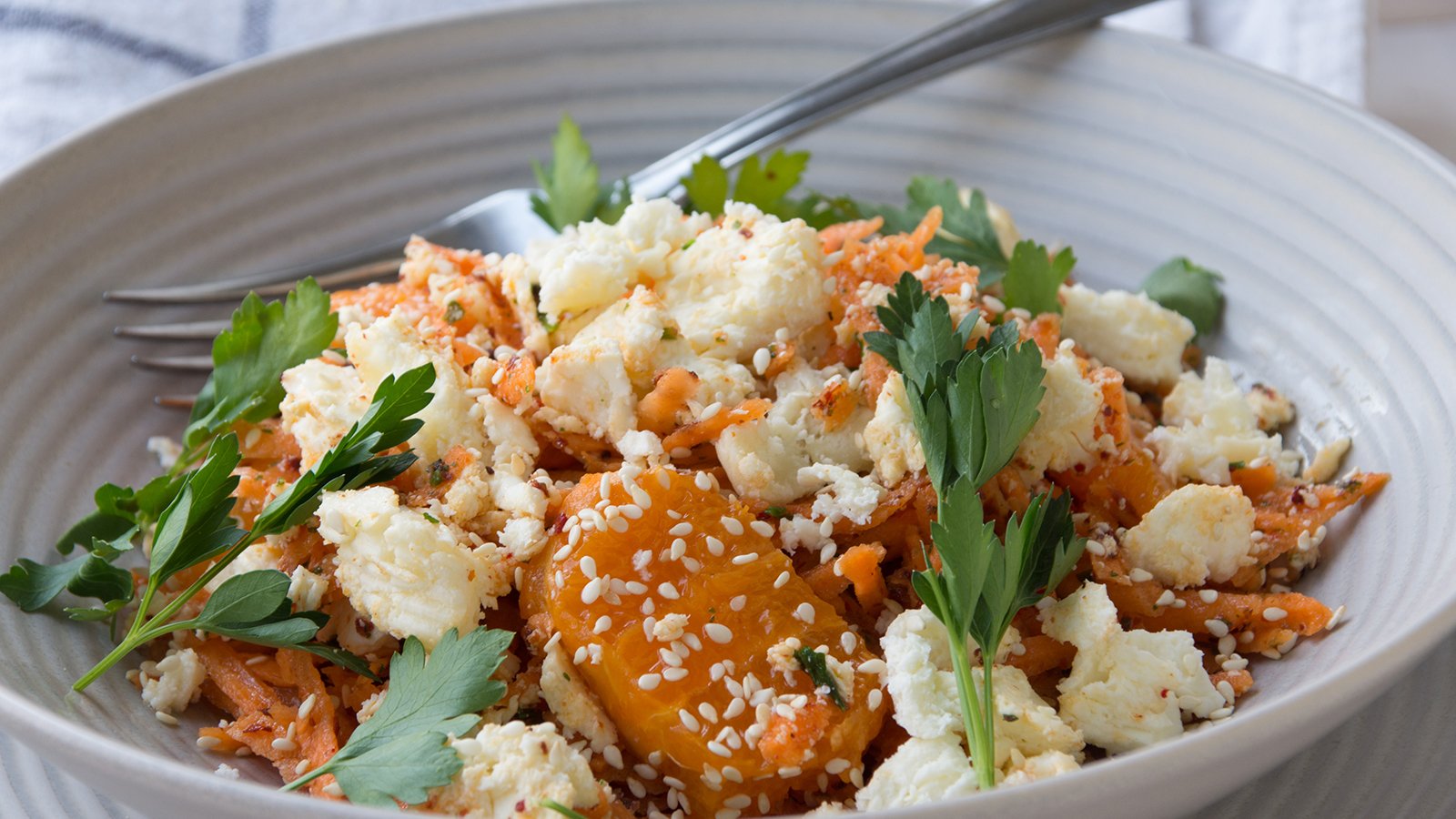 möhrensalat mit feta