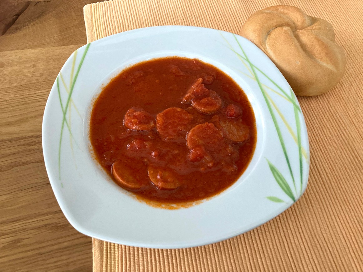 Einfaches Wurstgulasch