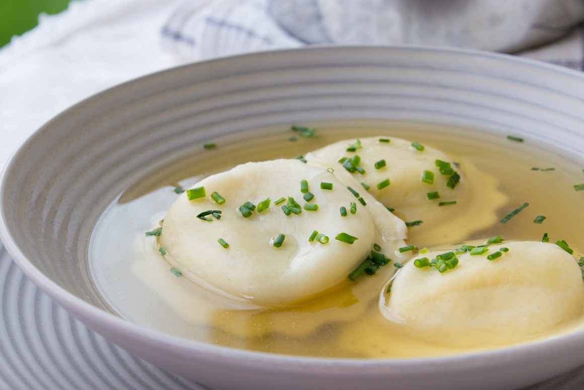 Maultaschen mit Spinat