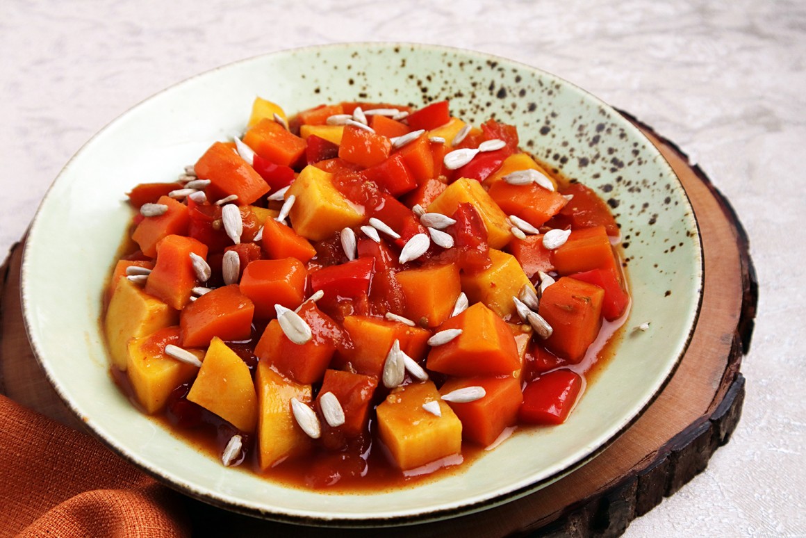 Rote Gemüsepfanne