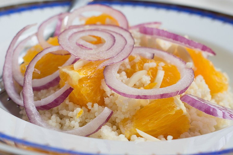 Couscous mit Orange und Mandeln