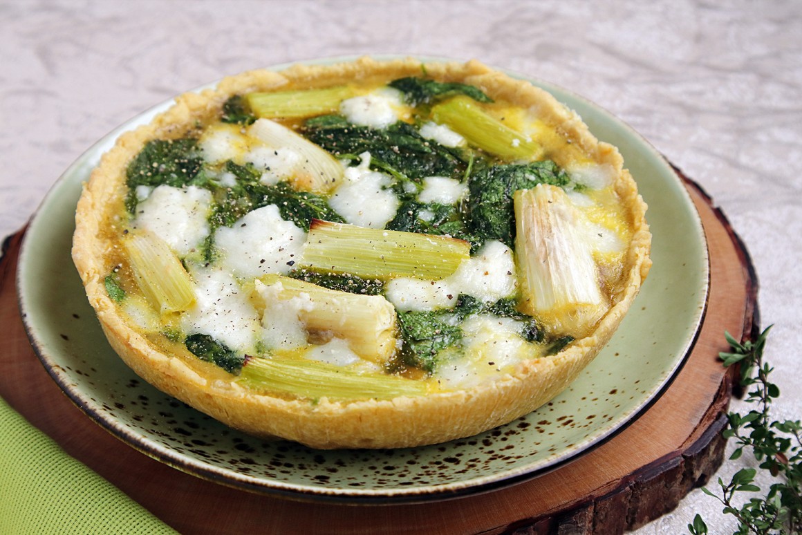 Lauchquiche mit Feta - Rezept