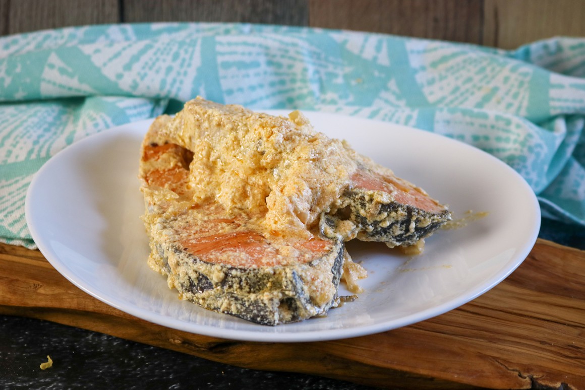 Lachs in Kokossauce