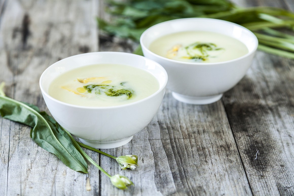 Spargelsuppe mit Bärlauch - Rezept