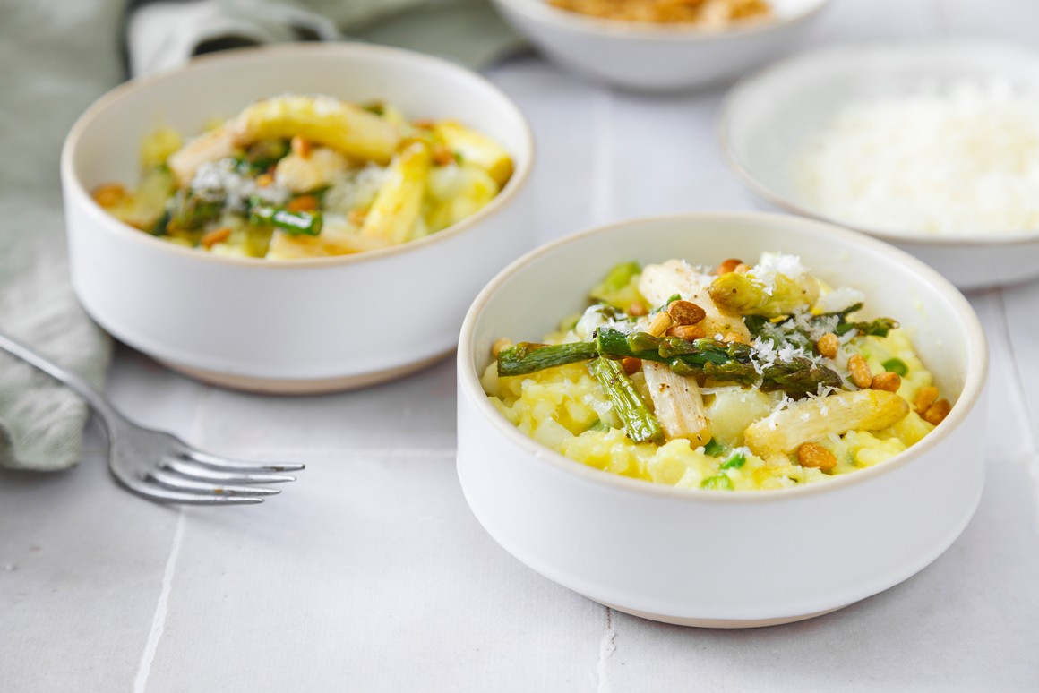 Spargelrisotto mit Parmesan - Rezept