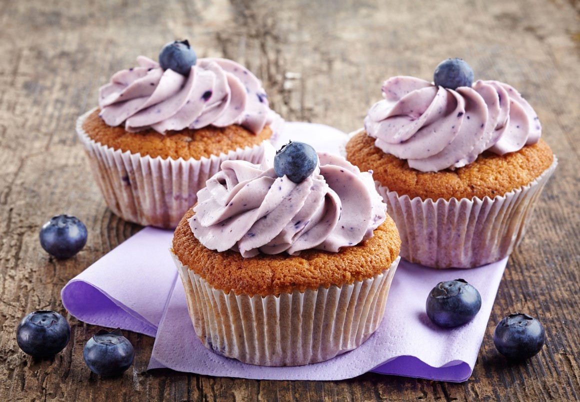 Blaubeer Cupcakes