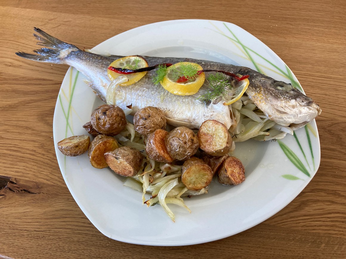 Dorade mit Kartoffeln