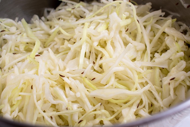 Lauwarmer Krautsalat