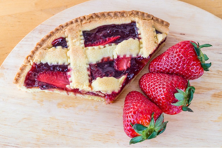 Crostata mit Erdbeeren