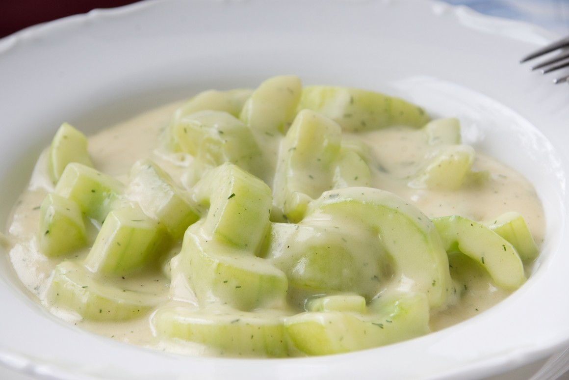 Gurken mit Sahnesauce
