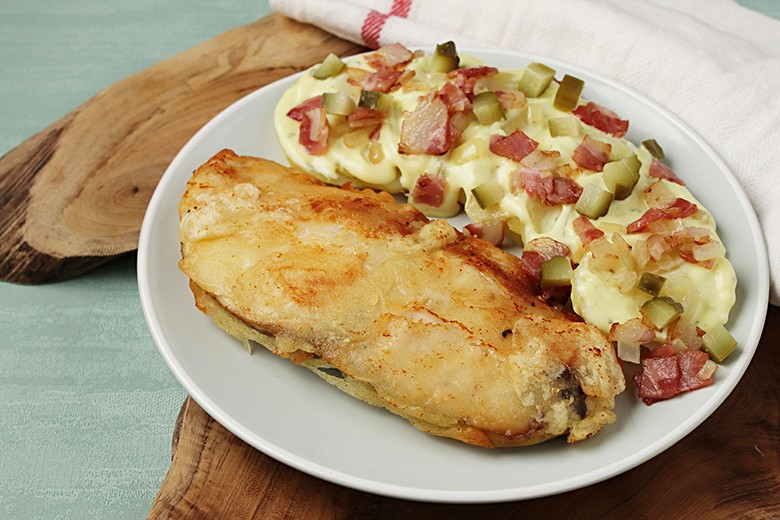 Backfisch mit Kartoffelsalat