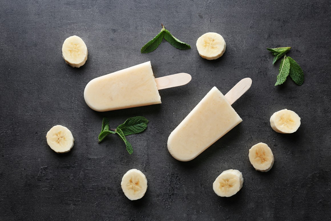 Bananeneis am Stiel
