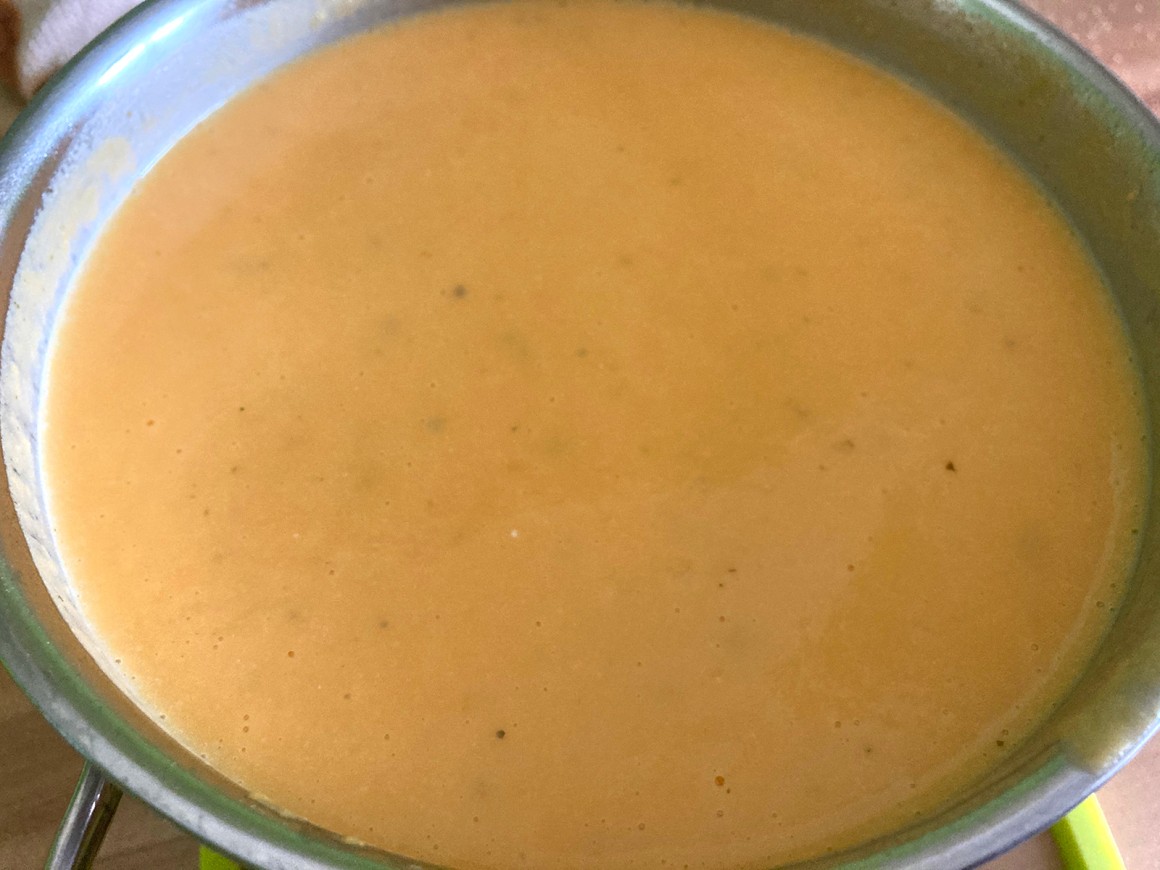 Süßkartoffel-Lauchcremesuppe